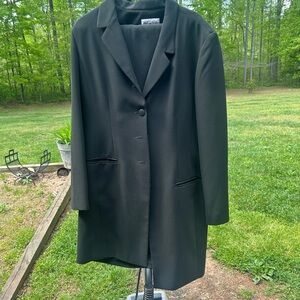 Madison Studio black long blazer Suit with jacket and pants NWOT